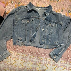 PacSun Light Blue Cropped Jean Jacket